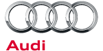 Audi logo featuring four interlocking rings, representing the brand's commitment to quality and innovation in the automotive industry.