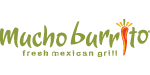 Mucho Burrito logo featuring fresh Mexican grill branding, emphasizing vibrant colors and a playful font.