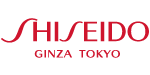 Shiseido logo featuring bold red text with "GINZA TOKYO" underneath, representing a prestigious skincare and cosmetics brand, relevant to C17media's branding and print solutions.